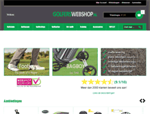 Tablet Screenshot of golferswebshop.nl